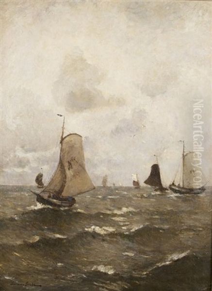 Fischerboote Auf Der Nordsee - view 1