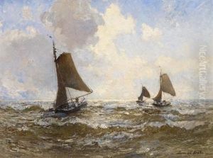 Segelboote Bei Aufkommendem Wind