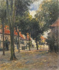 Strase In Einem Hollandischen Dorf