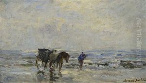 At The Beach On The North Sea by German Grobe