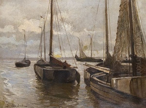Fishing Boats Departing - view 1
