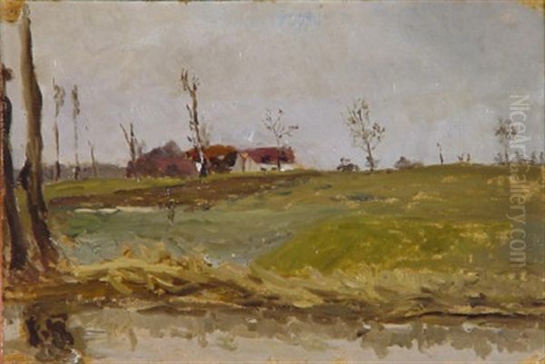 Gehofte In Winterlicher Niederrheinlandschaft - view 1