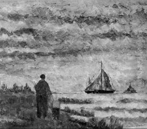Abendstimmung An Der Kuste by German Grobe