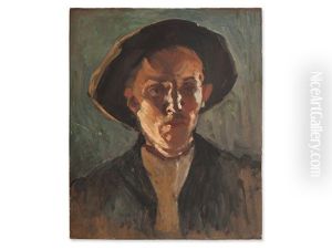Portrait Of A Peasant by Hermann Groeber