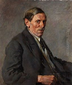 Portrait Eines Alteren Mannes by Hermann Groeber