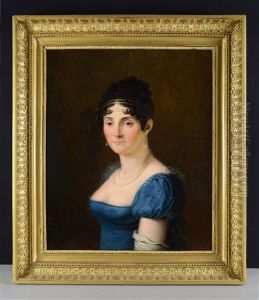 Portrait De Marguerite Auguste Marquise De Talhouet Nee Roy