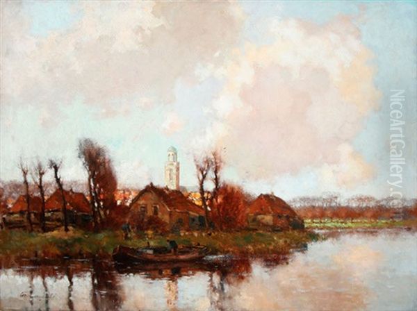Summer Landscape With Village - view 1