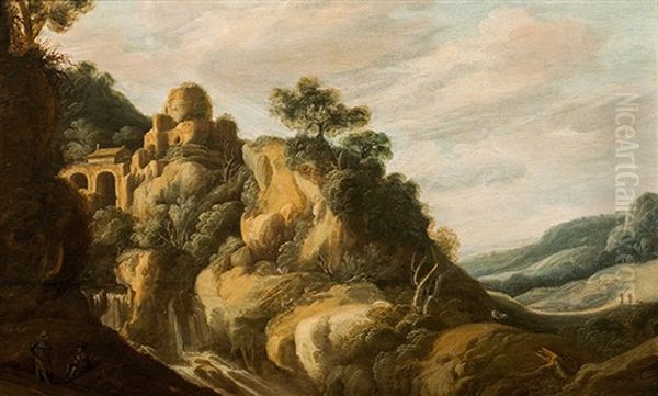 Southern Landscape With Ruins - view 1
