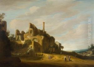 Sudliche Landschaft Mit Ruine by Pieter Anthonisz van Groenewegen