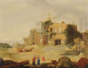 Paysage Italianisant Aux Ruines Antiques