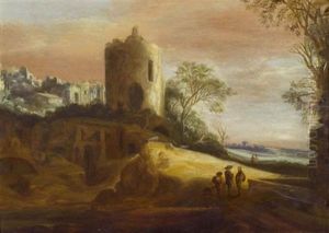 Phantastische Ruinenlandschaft by Pieter Anthonisz van Groenewegen
