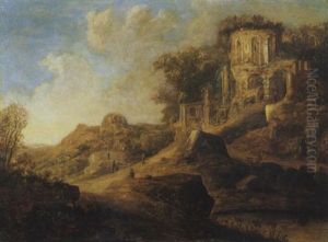 Italienische Landschaft Mit Ruinen Italienische Landschaft Mit Ruinen