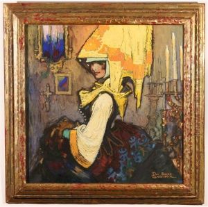 Medieval Woman In Yellow