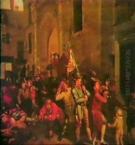 Whipping The Herring Out Of Town, A Scene In Cork by Nathaniel Grogan the Elder