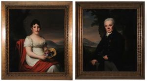 Mr. And Mrs. Gebauer (pair) by Friedrich Carl Groeger