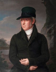 Portrait Of Heinrich Jacob Aldenrath by Friedrich Carl Groeger