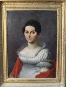 Portrait D'une Jeune Femme by Friedrich Carl Groeger