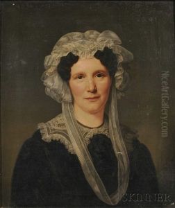 Woman In A Lace Cap And Collar