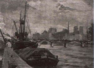 Motiv Von Der Seine by Reinhold Grohmann