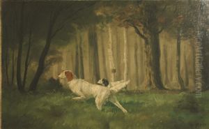 Pointers In A Meadow by Turner Bailey