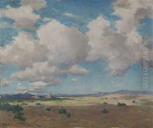 Clouds In A Western Landscape by Albert Lorey Groll