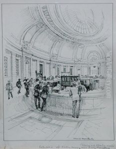 Rotunda Of The Custom House by Vernon Howe Bailey