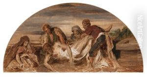The Lamentation (+ The Removal From The Cross; Pair) by Andreas Groll