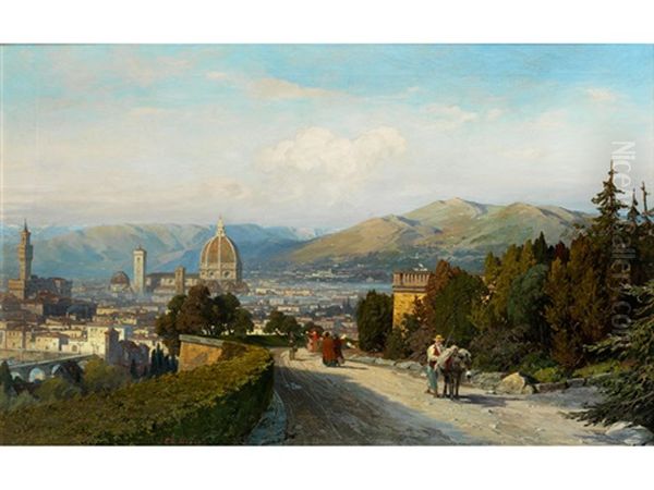 Blick Auf Florenz Von San Miniato Al Monte Aus - view 1