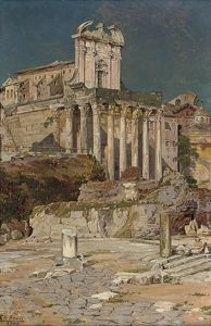 The Forum Before St. Giuseppe Dei Falegnami, Rome