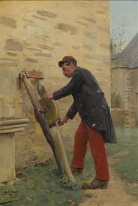 Sharpening The Knife by Paul Louis Narcisse Grolleron