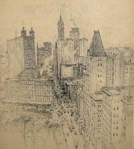 Cityscape by Vernon Howe Bailey