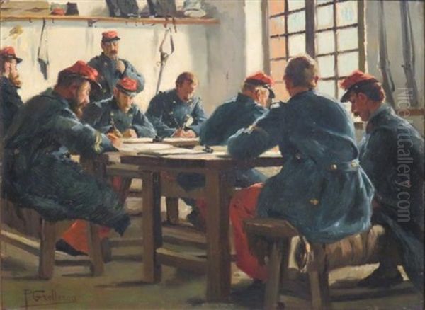 Soldiers At Table - view 1