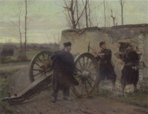 Preparing For Battle by Paul Louis Narcisse Grolleron