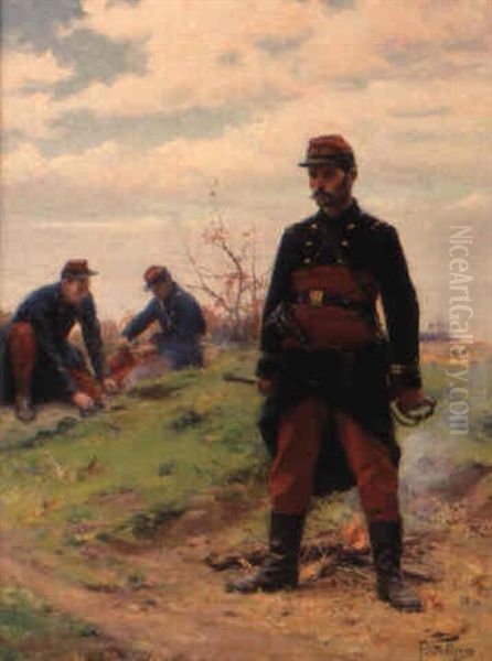 Soldiers At The Bivouac - view 1