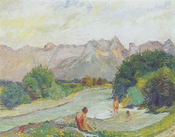 Badende An Der Saalbach (steinernes Meer) - view 1