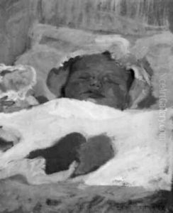 Zufriedenes Baby by Hermann Grom-Rottmayer