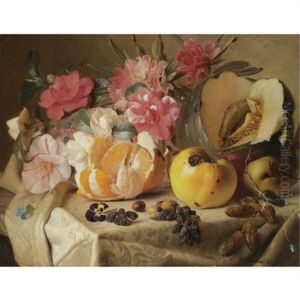 Still Life With Autumn Fruits by Theude Groenland