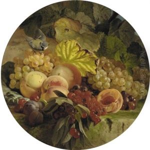 Still Life Of Fruit With Chaffinch