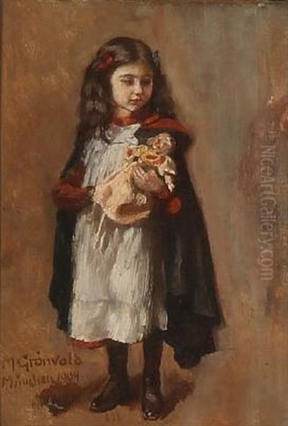 A Girl With Her Doll - view 1