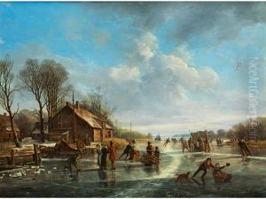 Eisvergnugen by Frans Arnold Breuhaus de Groot