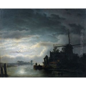 Paysage De Clair De Lune by Frans Breuhaus de Groot