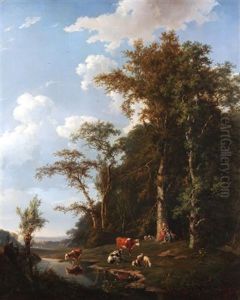 At The Watering Hole by Frans Breuhaus de Groot