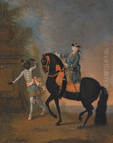 An Equestrian Portrait Of Empress Elizaveta Petrovna - view 1
