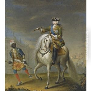 Portrait Of Empress Elizaveta Petrovna On Horseback