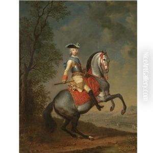 Grand Duke Petr Fedorovich On Horseback by Georg Khristopher Groot
