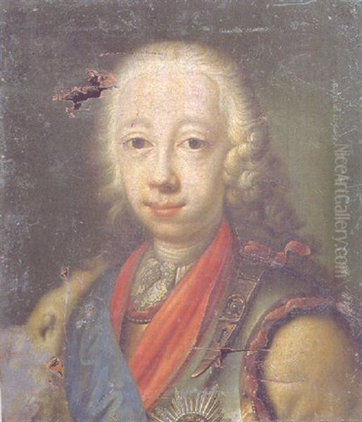 Portrait Of Peter Karl Ulrich, Duke Of Holstein-gottorp, Later Tzar Peter Iii - view 1