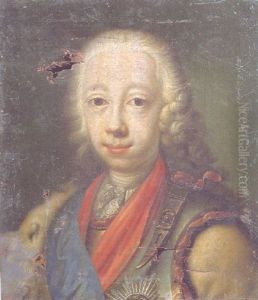 Portrait Of Peter Karl Ulrich, Duke Of Holstein-gottorp, Later Tzar Peter Iii