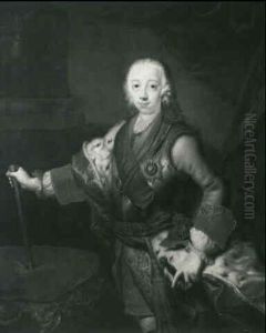 Portrait Of Grand Duke Peter Fedorovich, Later Czar Peter Iii Of Russia by Georg Khristopher Groot