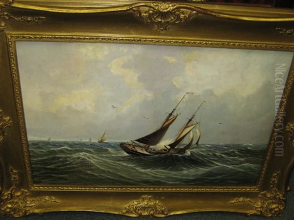 Sailing Ship At Sea - view 1