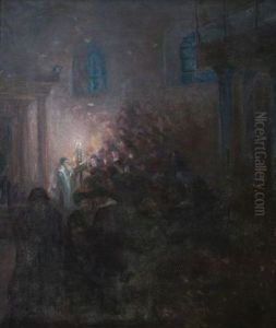 In The Synagogue by Maurits De Groot